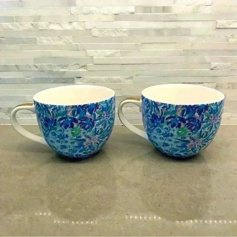 Lilly Pulitzer Lion Around Mug Set (2)